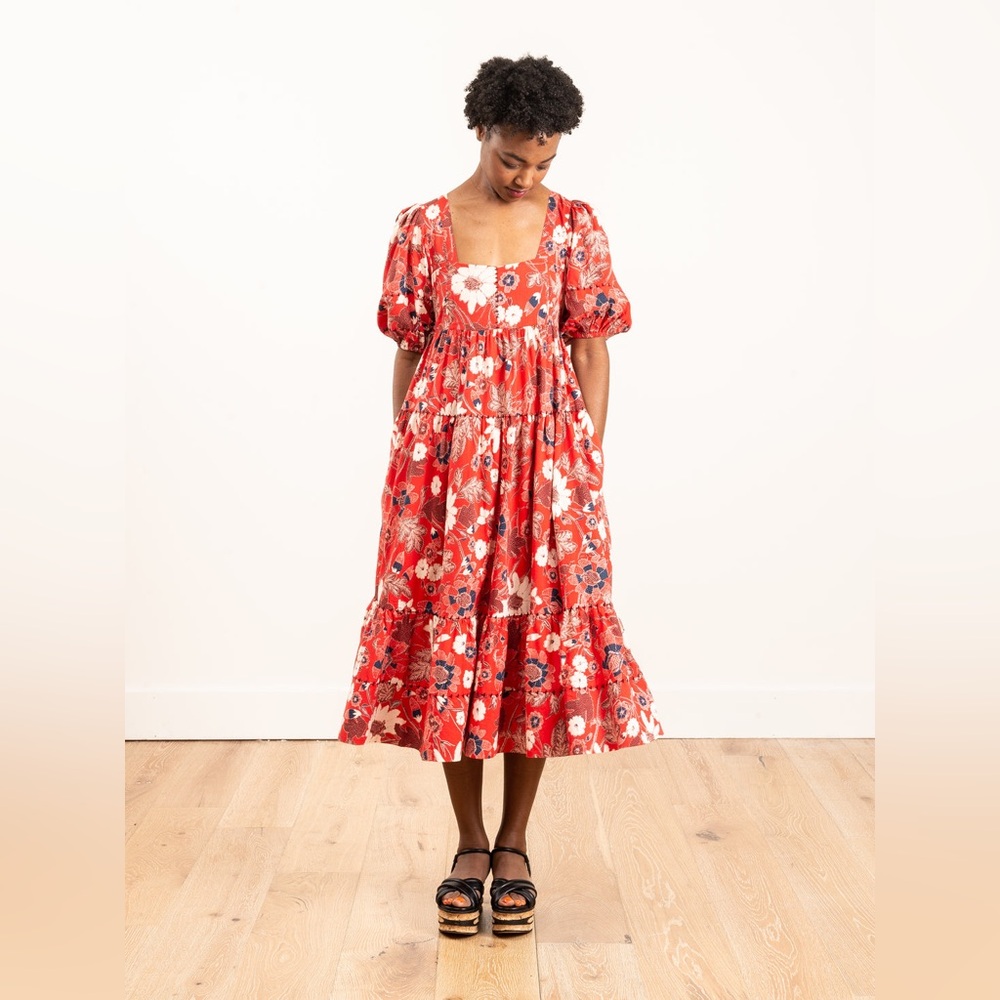 Ulla Johnson Nora Floral Midi Dress